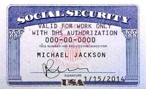 Sample Social Security Card